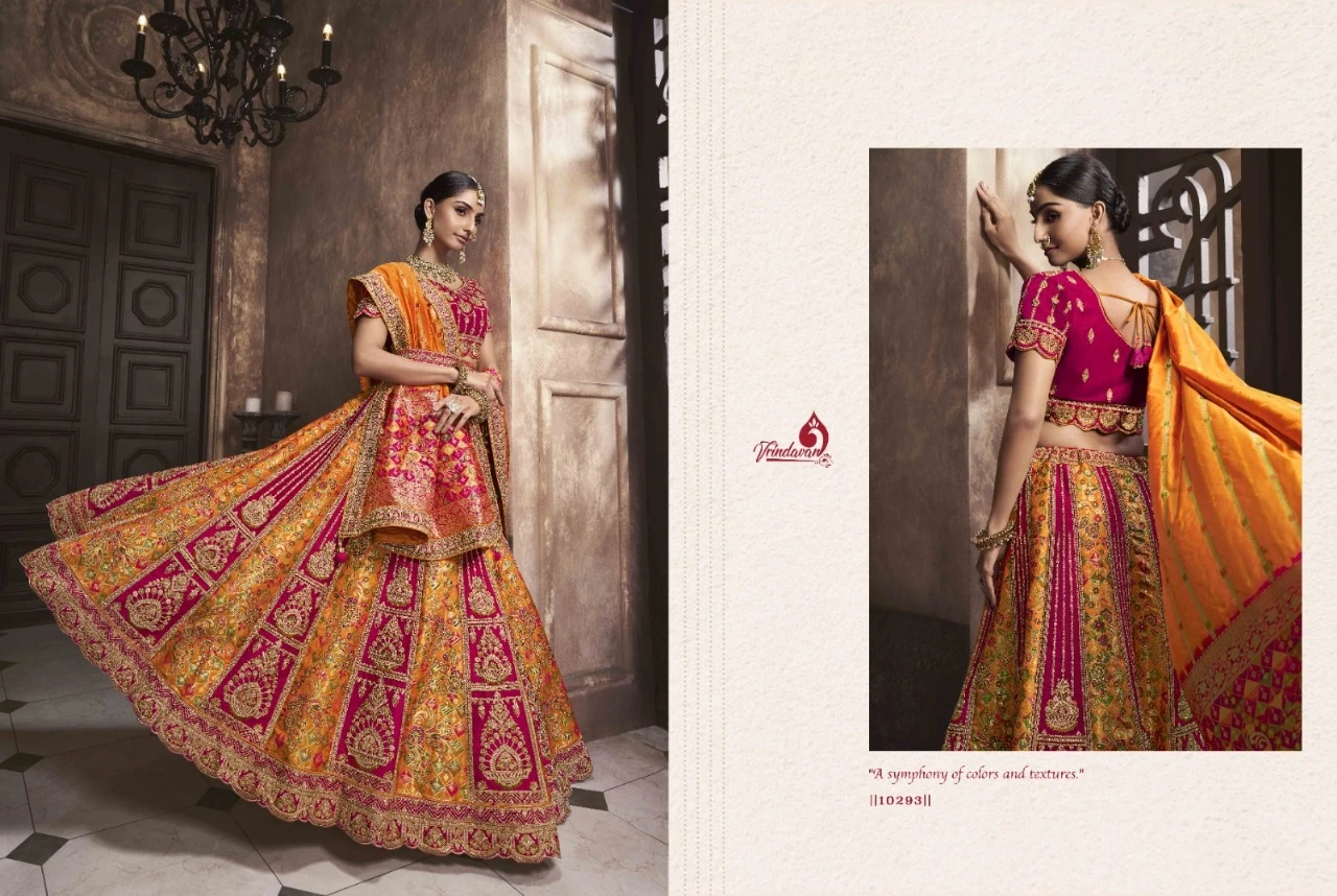 Royal Vrindavan Vol-49 Banarasi Silk Wholesale Lehenga Catalog